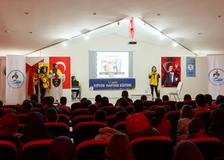 DAK- Hacı Yılmaz-Emine Urhan İmamhatip Ortaokulunda  Deprem Bilinçlendirme Seminerinde